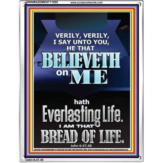 I AM THAT BREAD OF LIFE  Unique Power Bible Portrait  GWAMAZEMENT11955  