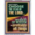 BRETHREN CHOOSE THE FEAR OF THE LORD THE BEGINNING OF WISDOM  Ultimate Inspirational Wall Art Portrait  GWAMAZEMENT11962  "24x32"