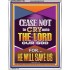 CEASE NOT TO CRY UNTO THE LORD   Unique Power Bible Portrait  GWAMAZEMENT11964  "24x32"