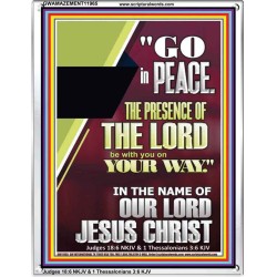 GO IN PEACE THE PRESENCE OF THE LORD BE WITH YOU  Ultimate Power Portrait  GWAMAZEMENT11965  "24x32"