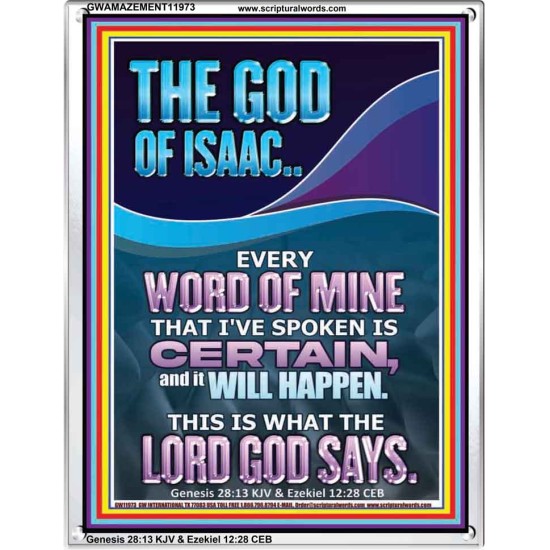 EVERY WORD OF MINE IS CERTAIN SAITH THE LORD  Scriptural Wall Art  GWAMAZEMENT11973  