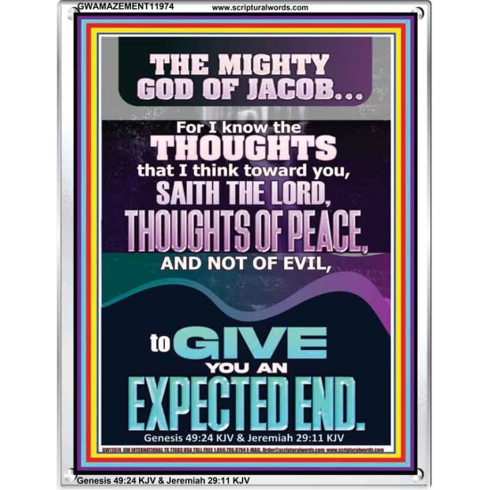 THOUGHTS OF PEACE AND NOT OF EVIL  Scriptural Décor  GWAMAZEMENT11974  