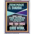 JEHOVAH EL SHADDAI THE GREAT PROVIDER  Scriptures Décor Wall Art  GWAMAZEMENT11976  "24x32"