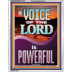 THE VOICE OF THE LORD IS POWERFUL  Scriptures Décor Wall Art  GWAMAZEMENT11977  
