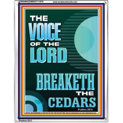THE VOICE OF THE LORD BREAKETH THE CEDARS  Scriptural Décor Portrait  GWAMAZEMENT11979  "24x32"