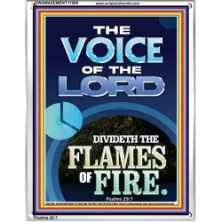 THE VOICE OF THE LORD DIVIDETH THE FLAMES OF FIRE  Christian Portrait Art  GWAMAZEMENT11980  