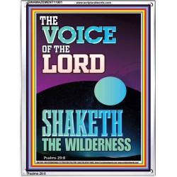 THE VOICE OF THE LORD SHAKETH THE WILDERNESS  Christian Portrait Art  GWAMAZEMENT11981  "24x32"
