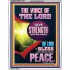 THE VOICE OF THE LORD GIVE STRENGTH UNTO HIS PEOPLE  Bible Verses Portrait  GWAMAZEMENT11983  "24x32"
