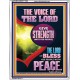 THE VOICE OF THE LORD GIVE STRENGTH UNTO HIS PEOPLE  Bible Verses Portrait  GWAMAZEMENT11983  