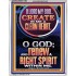 CREATE IN ME A CLEAN HEART  Scriptural Portrait Signs  GWAMAZEMENT11990  "24x32"