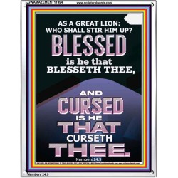 BLESSED IS HE THAT BLESSETH THEE  Encouraging Bible Verse Portrait  GWAMAZEMENT11994  "24x32"