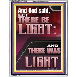 AND GOD SAID LET THERE BE LIGHT  Christian Quotes Portrait  GWAMAZEMENT11995  "24x32"