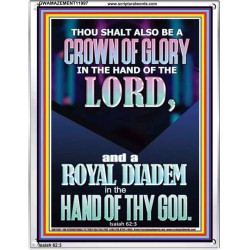 A CROWN OF GLORY AND A ROYAL DIADEM  Christian Quote Portrait  GWAMAZEMENT11997  "24x32"