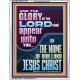 THE GLORY OF THE LORD SHALL APPEAR UNTO YOU  Contemporary Christian Wall Art  GWAMAZEMENT12001  