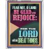 FEAR NOT O LAND THE LORD WILL DO GREAT THINGS  Christian Paintings Portrait  GWAMAZEMENT12198  "24x32"