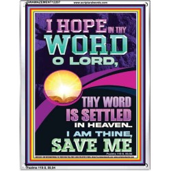 I HOPE IN THY WORD O LORD  Scriptural Portrait Portrait  GWAMAZEMENT12207  "24x32"