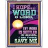 I HOPE IN THY WORD O LORD  Scriptural Portrait Portrait  GWAMAZEMENT12207  "24x32"