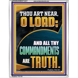ALL THY COMMANDMENTS ARE TRUTH O LORD  Ultimate Inspirational Wall Art Picture  GWAMAZEMENT12217  "24x32"