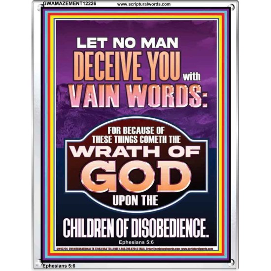 LET NO MAN DECEIVE YOU WITH VAIN WORDS  Church Picture  GWAMAZEMENT12226  