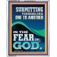 SUBMIT YOURSELVES ONE TO ANOTHER IN THE FEAR OF GOD  Unique Scriptural Portrait  GWAMAZEMENT12230  