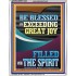 BE BLESSED WITH EXCEEDING GREAT JOY  Scripture Art Prints Portrait  GWAMAZEMENT12238  "24x32"