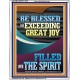 BE BLESSED WITH EXCEEDING GREAT JOY  Scripture Art Prints Portrait  GWAMAZEMENT12238  