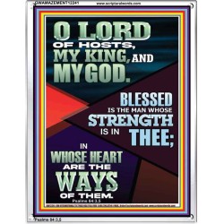 BLESSED IS THE MAN WHOSE STRENGTH IS IN THEE  Christian Paintings  GWAMAZEMENT12241  "24x32"