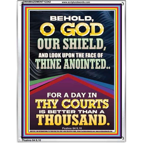 LOOK UPON THE FACE OF THINE ANOINTED O GOD  Contemporary Christian Wall Art  GWAMAZEMENT12242  