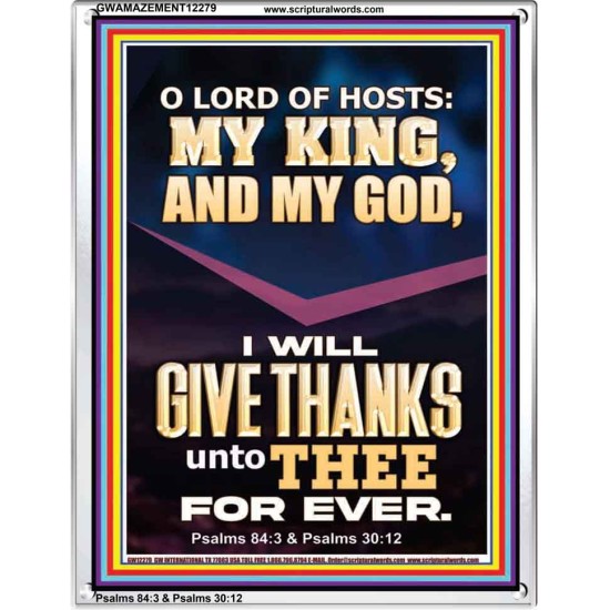 LORD OF HOSTS MY KING AND MY GOD  Christian Art Portrait  GWAMAZEMENT12279  