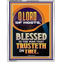 BLESSED IS THE MAN THAT TRUSTETH IN THEE  Scripture Art Prints Portrait  GWAMAZEMENT12282  "24x32"