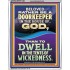 RATHER BE A DOORKEEPER IN THE HOUSE OF GOD THAN IN THE TENTS OF WICKEDNESS  Scripture Wall Art  GWAMAZEMENT12283  "24x32"