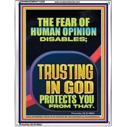 TRUSTING IN GOD PROTECTS YOU  Scriptural Décor  GWAMAZEMENT12286  "24x32"