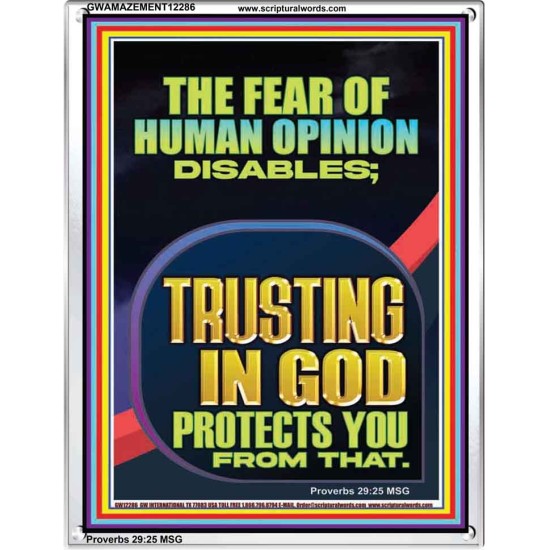TRUSTING IN GOD PROTECTS YOU  Scriptural Décor  GWAMAZEMENT12286  