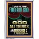 BY THE FINGER OF GOD ALL THINGS ARE POSSIBLE  Décor Art Work  GWAMAZEMENT12304  