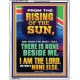 FROM THE RISING OF THE SUN AND THE WEST THERE IS NONE BESIDE ME  Affordable Wall Art  GWAMAZEMENT12308  