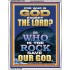 WHO IS THE ROCK SAVE OUR GOD  Art & Décor Portrait  GWAMAZEMENT12348  "24x32"