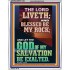 BLESSED BE MY ROCK GOD OF MY SALVATION  Bible Verse for Home Portrait  GWAMAZEMENT12353  "24x32"