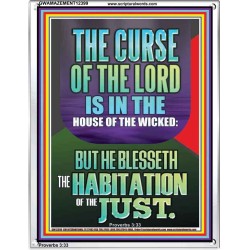 THE LORD BLESSED THE HABITATION OF THE JUST  Large Scriptural Wall Art  GWAMAZEMENT12399  "24x32"