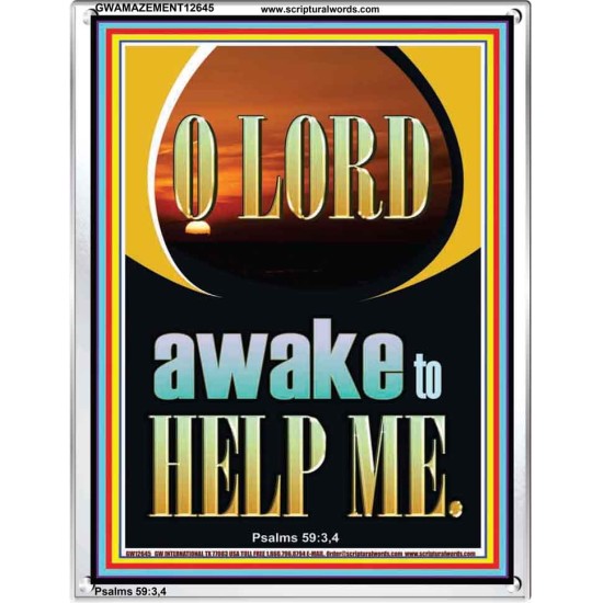 O LORD AWAKE TO HELP ME  Unique Power Bible Portrait  GWAMAZEMENT12645  