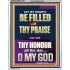 LET MY MOUTH BE FILLED WITH THY PRAISE O MY GOD  Righteous Living Christian Portrait  GWAMAZEMENT12647  "24x32"