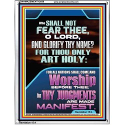WHO SHALL NOT FEAR THEE O LORD  Children Room  GWAMAZEMENT12659  "24x32"