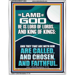 THE LAMB OF GOD LORD OF LORDS KING OF KINGS  Unique Power Bible Portrait  GWAMAZEMENT12663  "24x32"