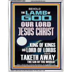 THE LAMB OF GOD OUR LORD JESUS CHRIST WHICH TAKETH AWAY THE SIN OF THE WORLD  Ultimate Power Portrait  GWAMAZEMENT12664  "24x32"