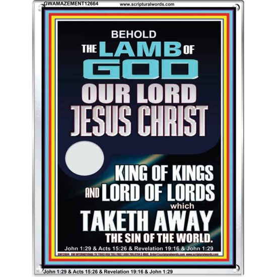 THE LAMB OF GOD OUR LORD JESUS CHRIST WHICH TAKETH AWAY THE SIN OF THE WORLD  Ultimate Power Portrait  GWAMAZEMENT12664  