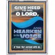 GIVE HEED TO ME O LORD AND HEARKEN TO THE VOICE OF MY ADVERSARIES  Righteous Living Christian Portrait  GWAMAZEMENT12665  