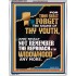 THOU SHALT FORGET THE SHAME OF THY YOUTH  Ultimate Inspirational Wall Art Portrait  GWAMAZEMENT12670  "24x32"