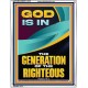 GOD IS IN THE GENERATION OF THE RIGHTEOUS  Ultimate Inspirational Wall Art  Portrait  GWAMAZEMENT12679  