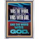 IN THE BEGINNING WAS THE WORD AND THE WORD WAS WITH GOD  Unique Power Bible Portrait  GWAMAZEMENT12936  