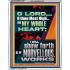WITH MY WHOLE HEART I WILL SHEW FORTH ALL THY MARVELLOUS WORKS  Bible Verses Art Prints  GWAMAZEMENT12997  "24x32"