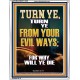 TURN YE FROM YOUR EVIL WAYS  Scripture Wall Art  GWAMAZEMENT13000  